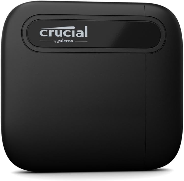 Crucial X6 1000GB Portable SSD,Black,1TB