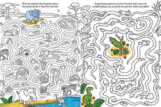 Bumper Junior Art Book - Colour-in-Mazes