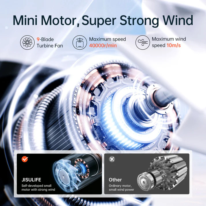 JisuLife Handheld Fan Life9 5000MAH - Black 