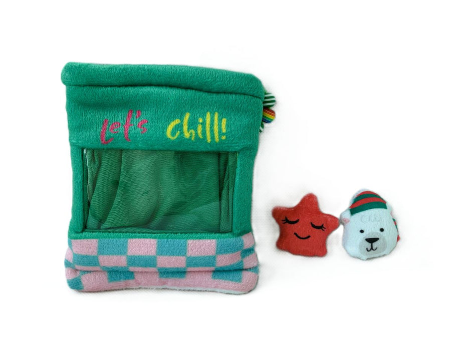  Plush Zip Bag With 2 Dolls Chill H062