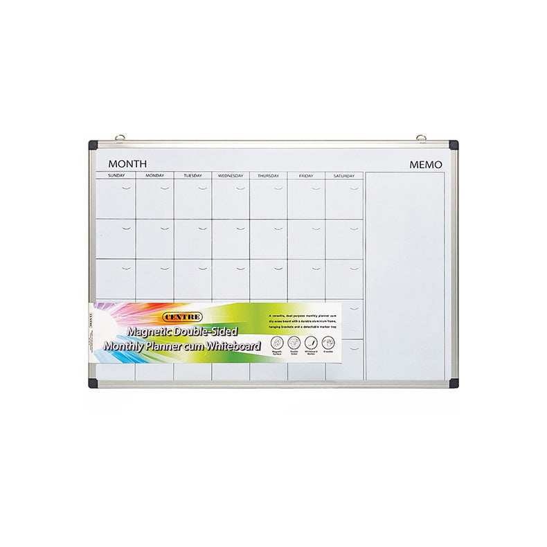 Centre Double-sided Schedule Board Cum White Board 60x90cm
