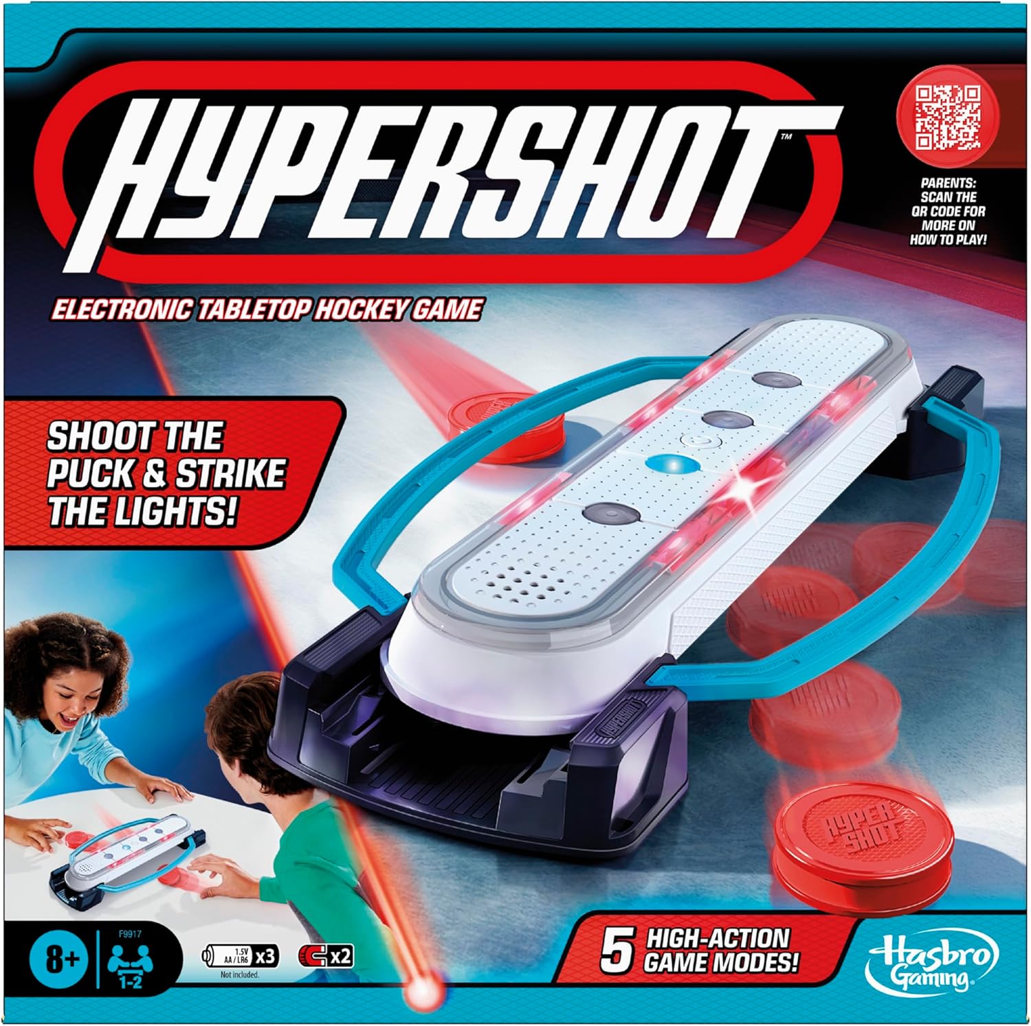 HASBRO HYPERSHOT ELECTRONIC TABLETOP HOCKEY GAME