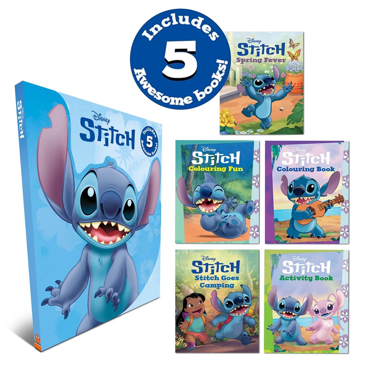 Disney Stitch 5 Books Shaped Wallet