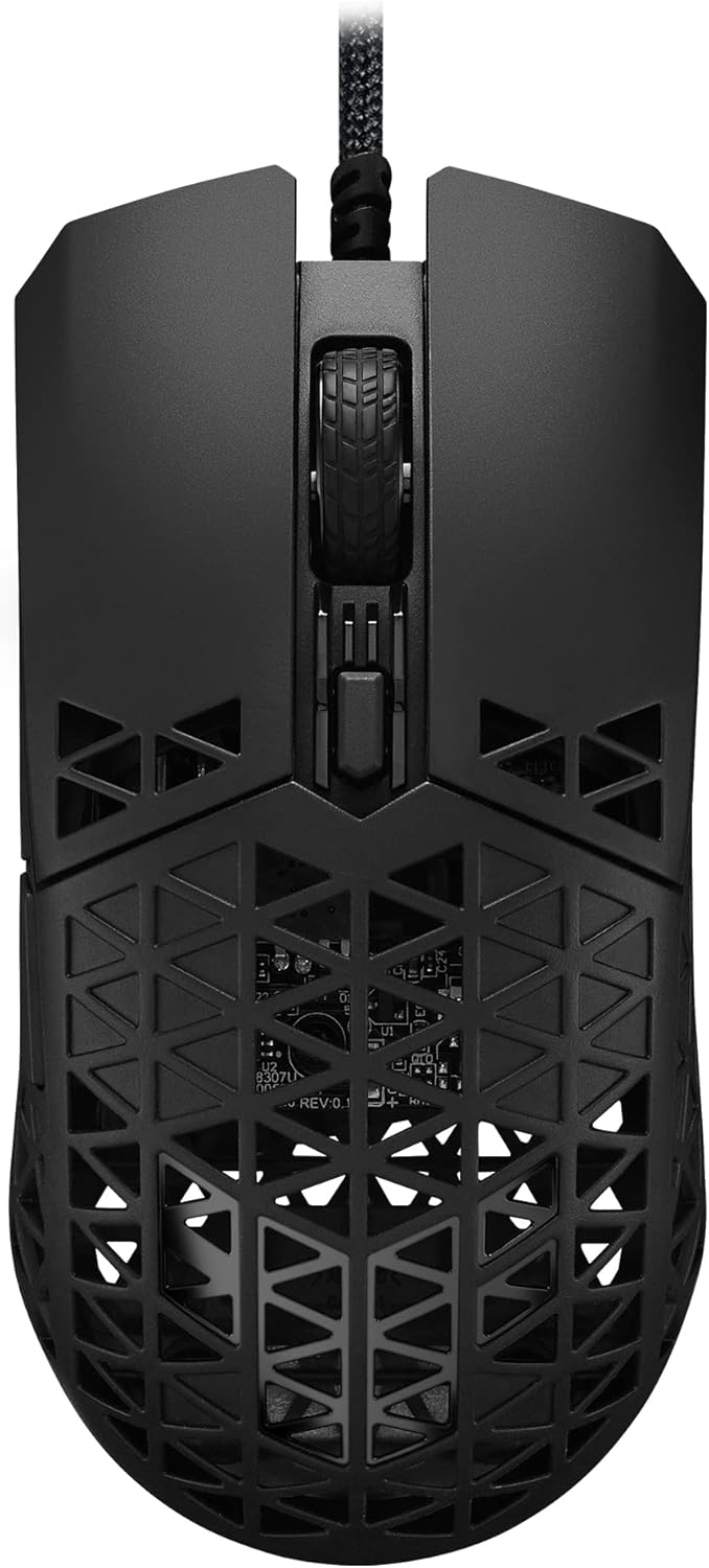 ASUS TUF M4 Air Gaming Mouse Lightweight 16K DPI IPX6 Ultralight Air Shell, Black (P307 TUF GAMING M4 AIR)
