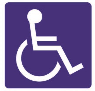 COSMO HANDICAP SIGN SA14-661B (150mm x 150mm)