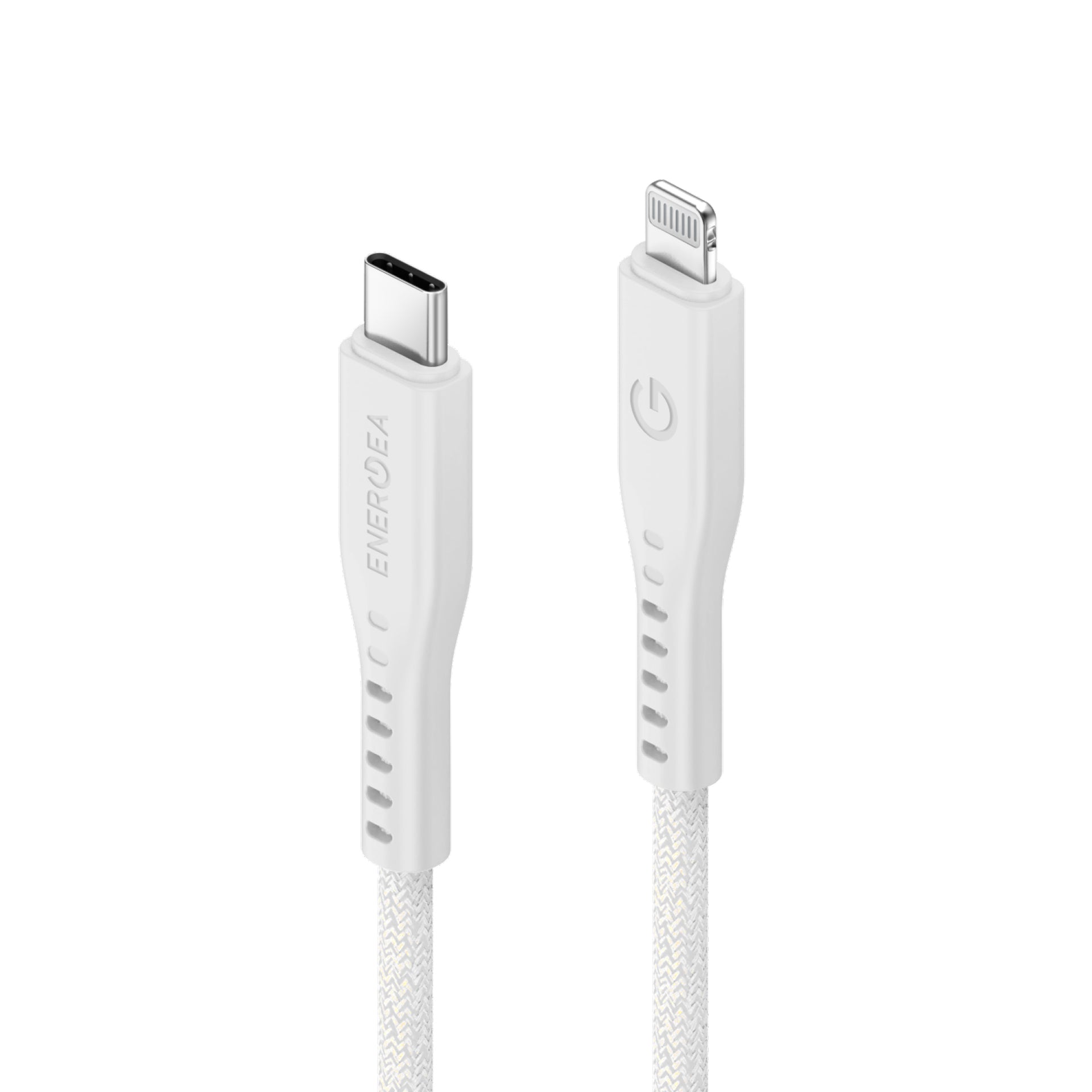 Energea Flow USB C-L 1.5M With MCT Cable - White