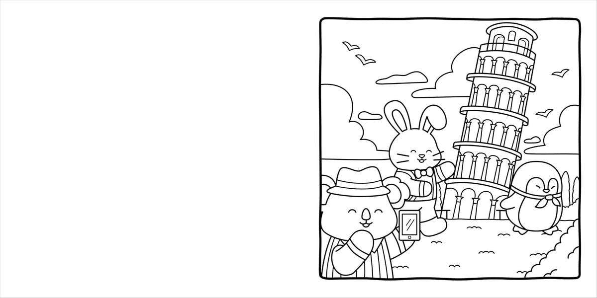Snuggly Friends – Traveling the World: A Cozy & Comfy Colouring Book (Paperback)