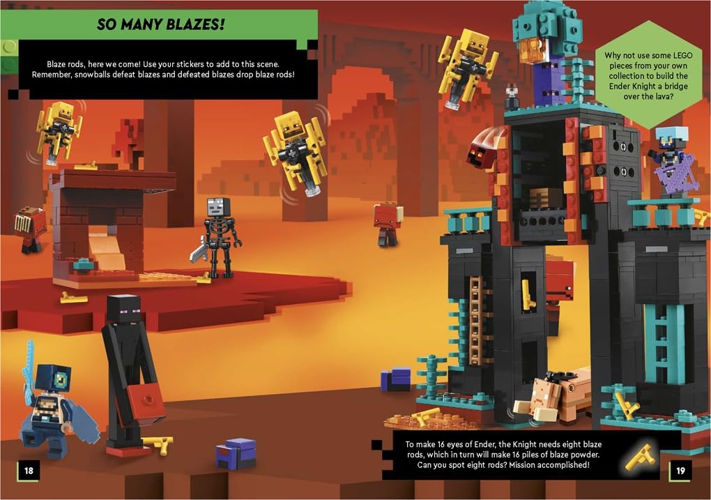 LEGO® Minecraft™: The End Adventure Search & Find Sticker Activity Book (Paperback)