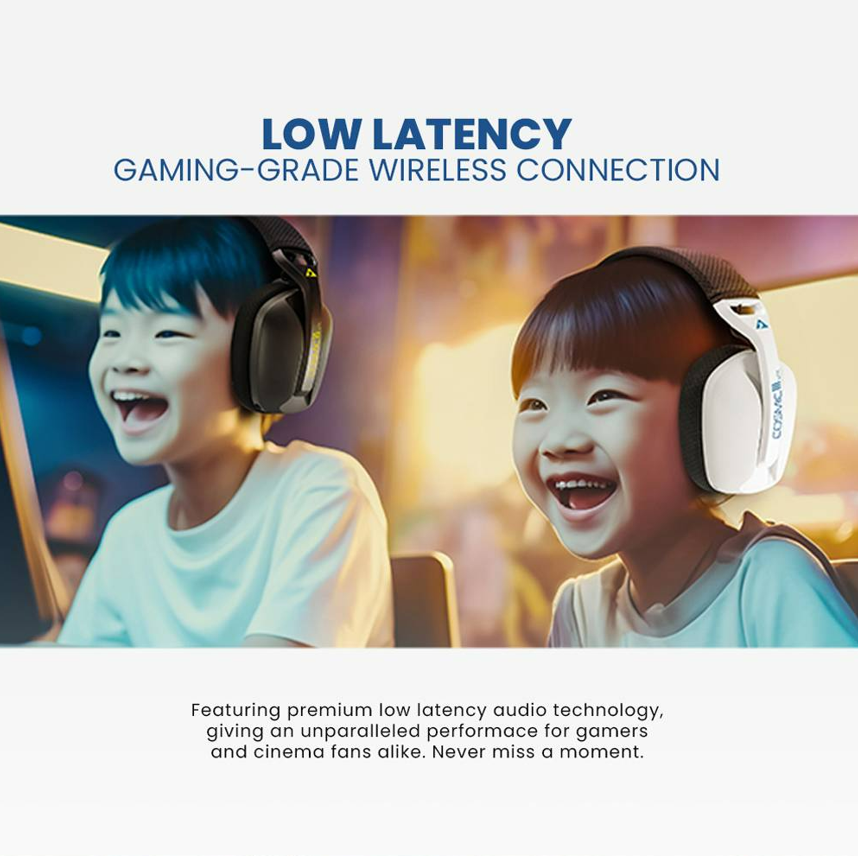 Armaggeddon Cosmic III Lite Bluetooth Wireless Gaming Headset (White)