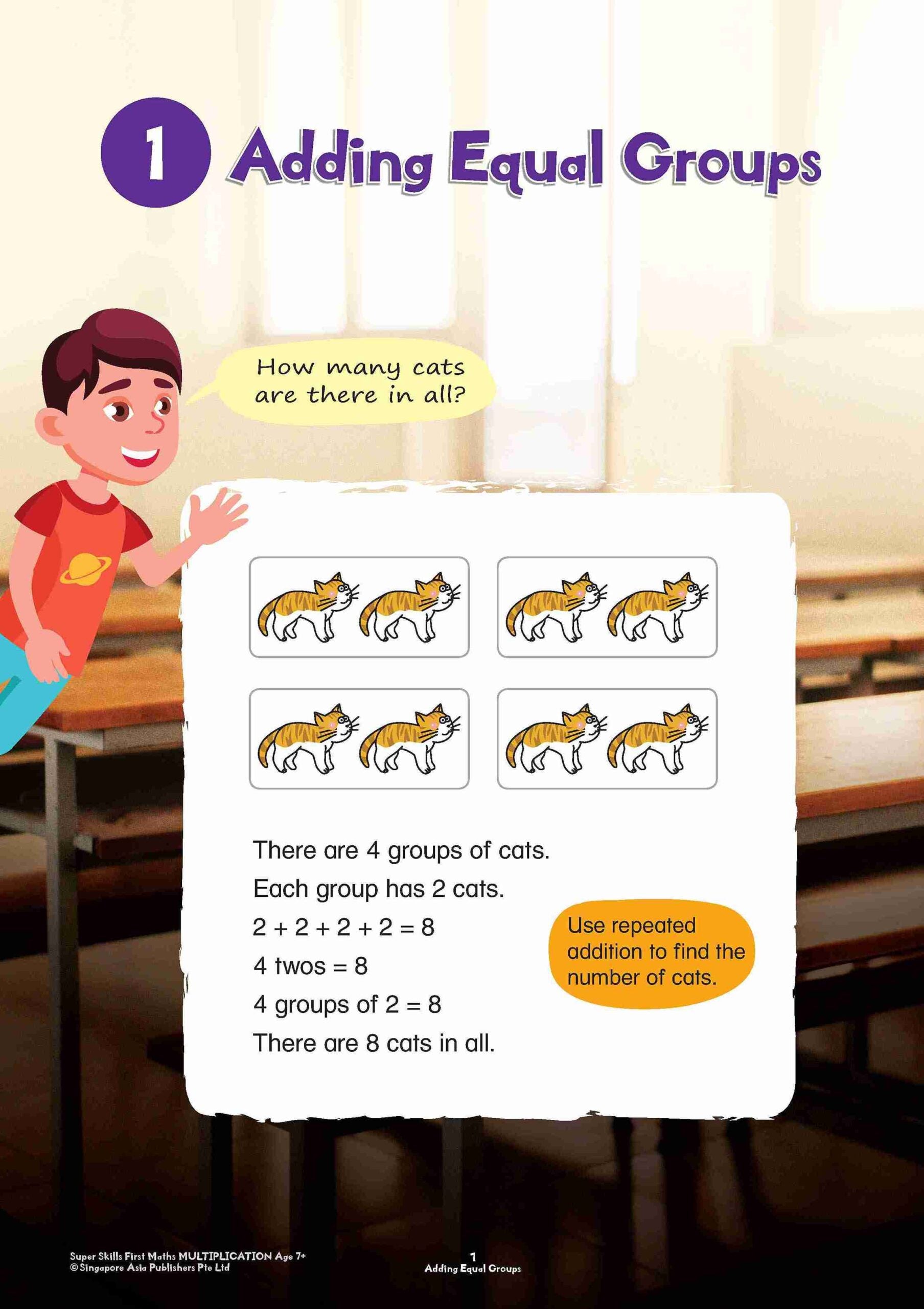 Primary 1 Super Skills First Maths MULTIPLICATION Age 7+ Years