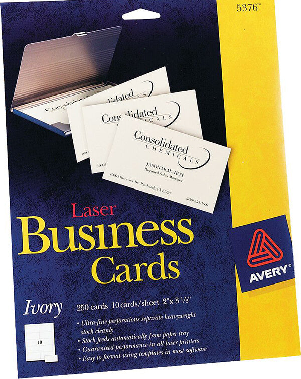 Avery Label Laser Business Card 5376