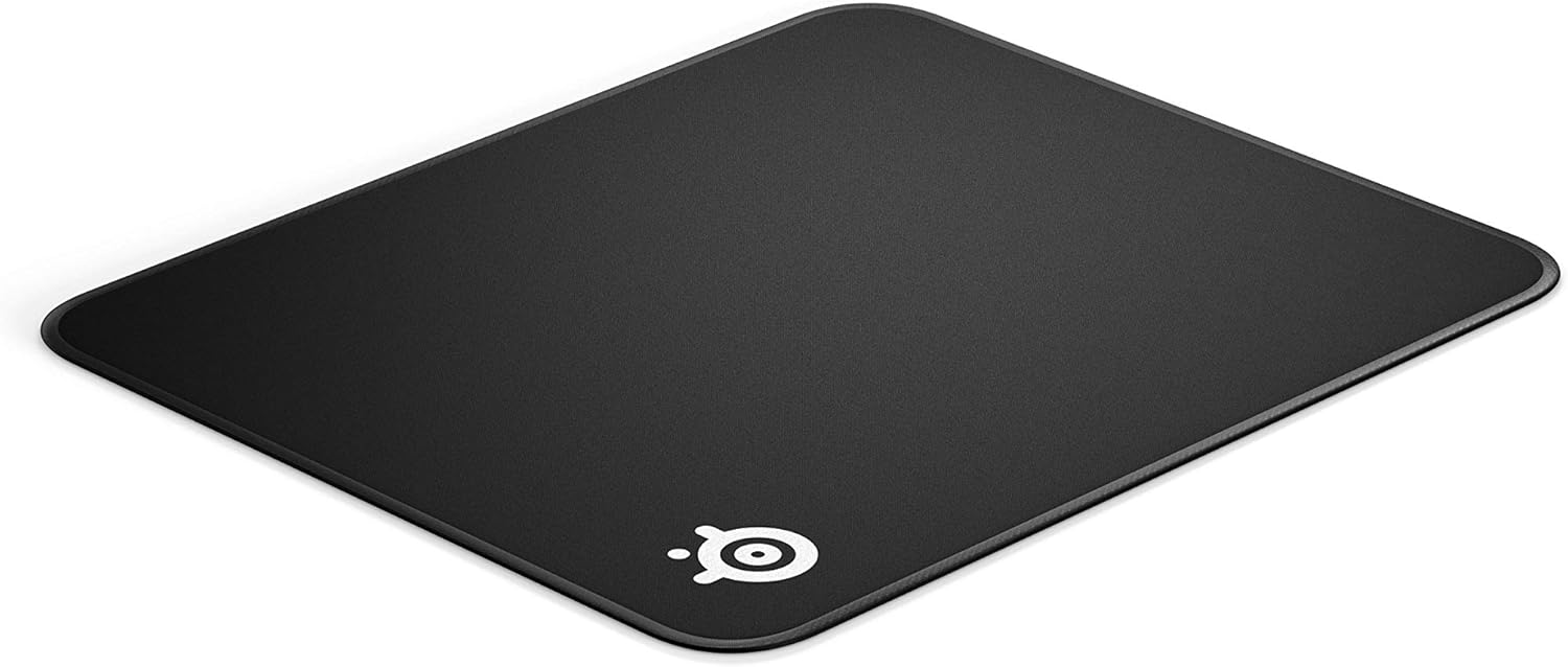 SteelSeries QcK Gaming Surface - Medium Stitched Edge Cloth - Extra Durable - Optimized For Gaming Sensors - Black,63822