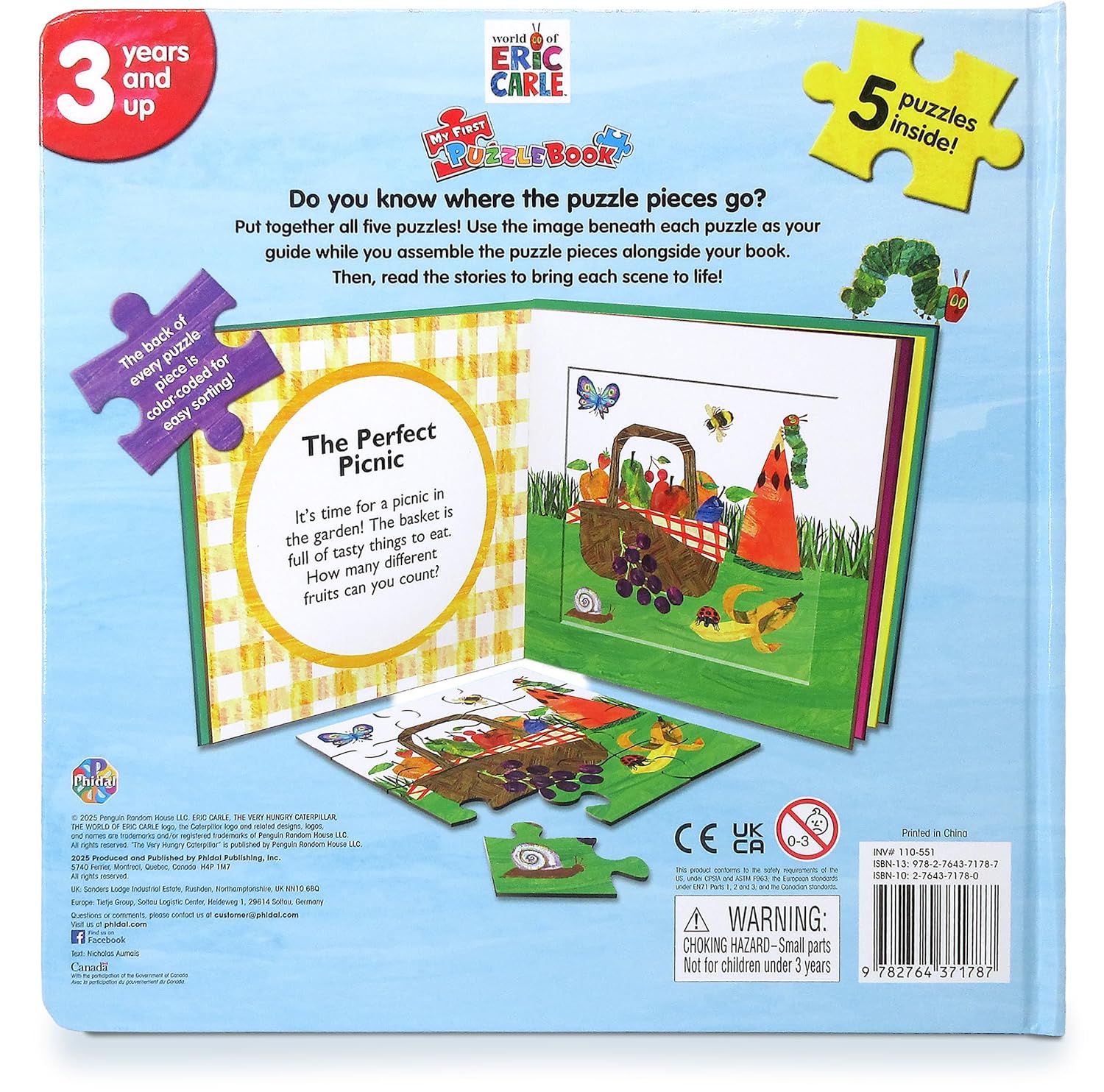 The World of Eric Carle My First Puzzle Book (10-Page Board Book, 5 Puzzles) Novelty Book – Picture Book