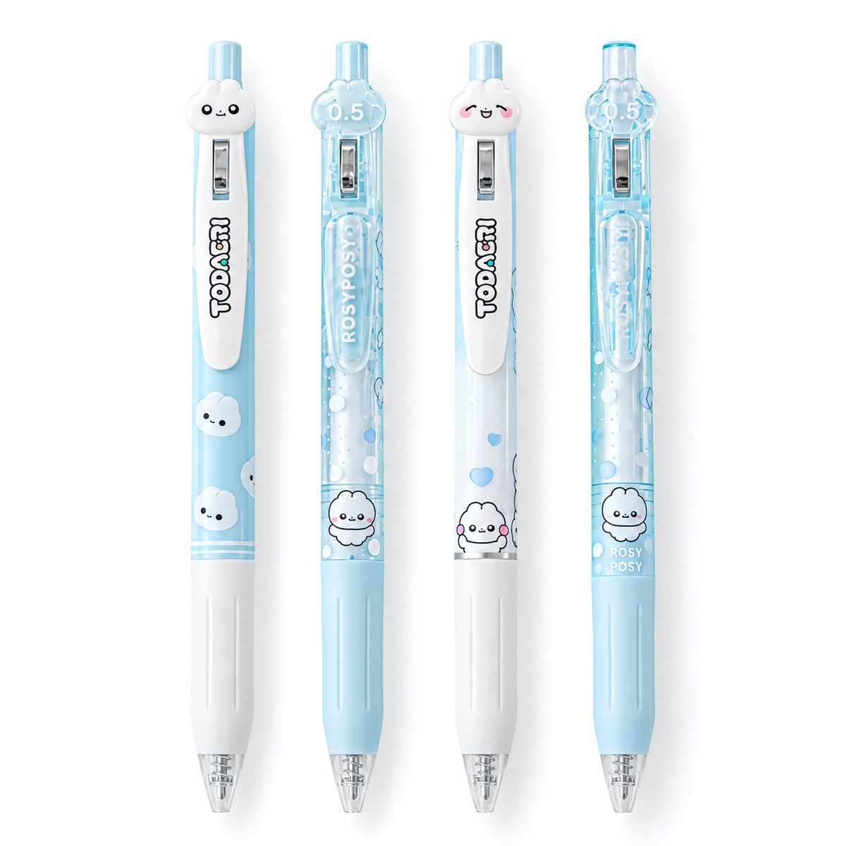  Todaeri RosyPosy 4pcs 0.5mm Pen Set - Blue 