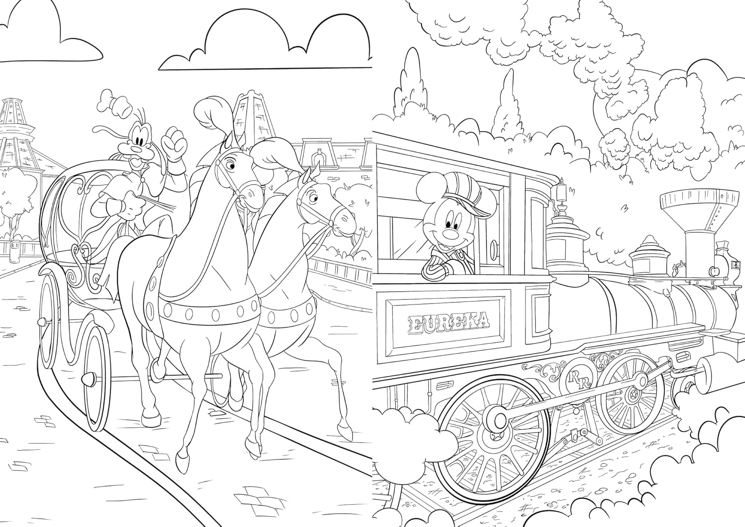 Disney: Disneyland Paris Colouring Book (Young Adult Colouring) Paperback
