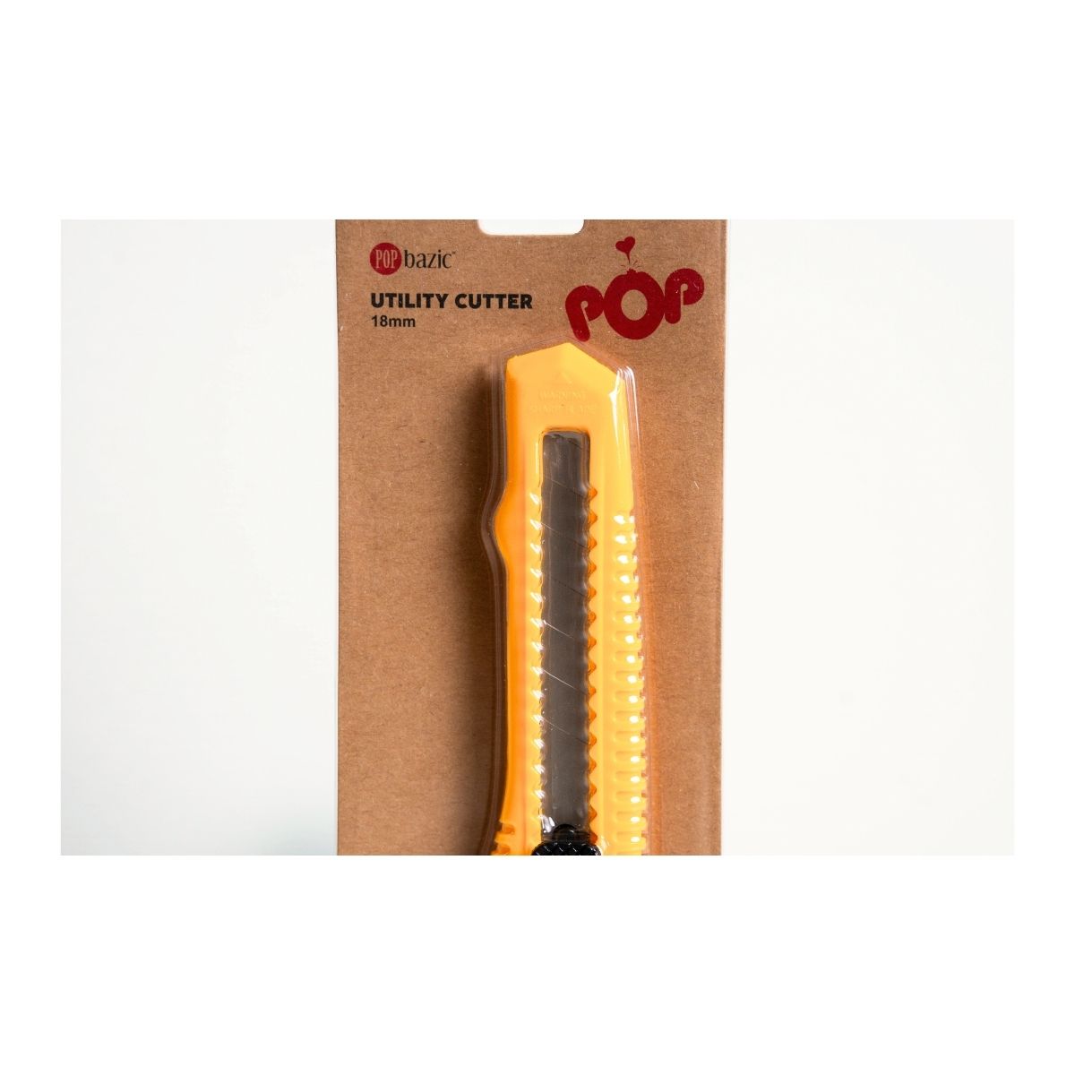 Pop Bazic 18mm Heavy-Duty Utility Cutter Knife with Lock Pb11bc