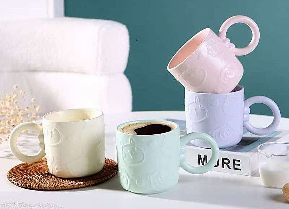  CERAMIC MUG CAT W LID XIA121