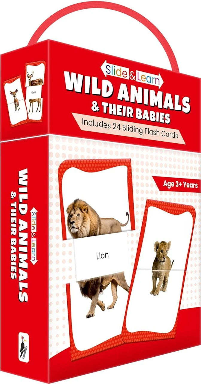 Slide & Learn Flashcards: Wild Animals & & Their Babies