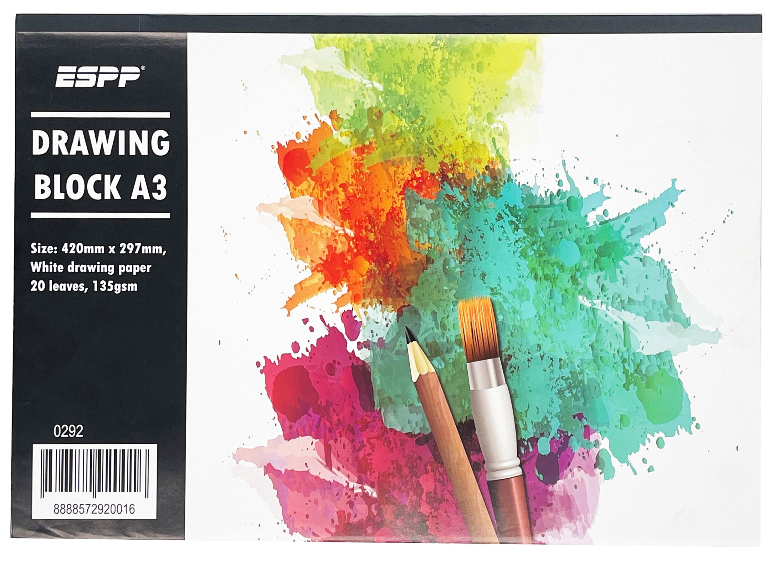 A3 20's 135g Drawing Block- Espp 0290