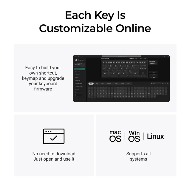 Keychron V3 Ultra 8K Wireless Custom Mechanical Keyboard - Brown Switch