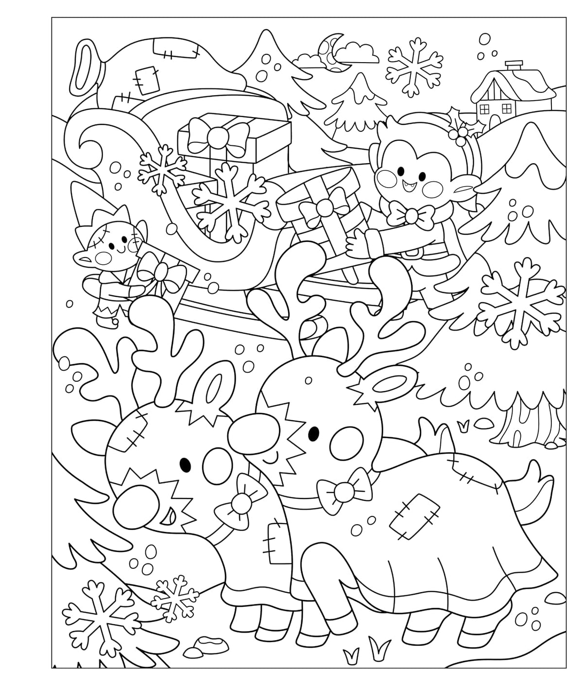 Squeetopia: Spoopy Cheer: A Creepy-Cute Coloring Book of Celebrations (Paperback)