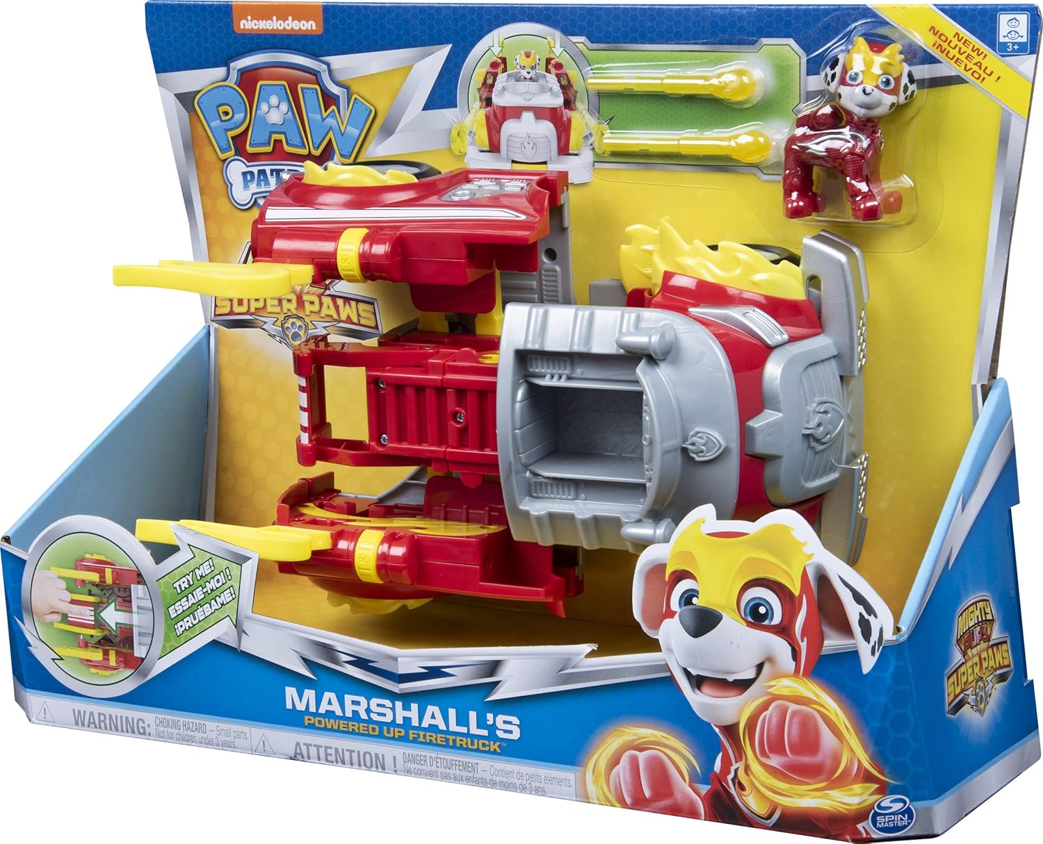 SPIN MASTER PAW PATROL MARSHALL MIGHTY PUPS TRANSFORMING VEHICLE