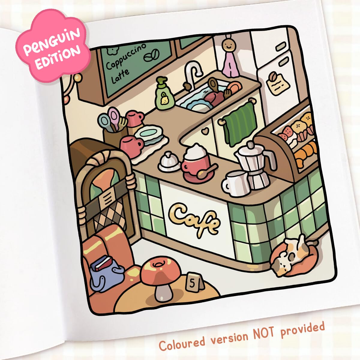 Cozy Cafe: A Cute And Comfy Colouring Book To Unwind With, From The Number One Bestselling Author (Coco Wyo) (Paperback)