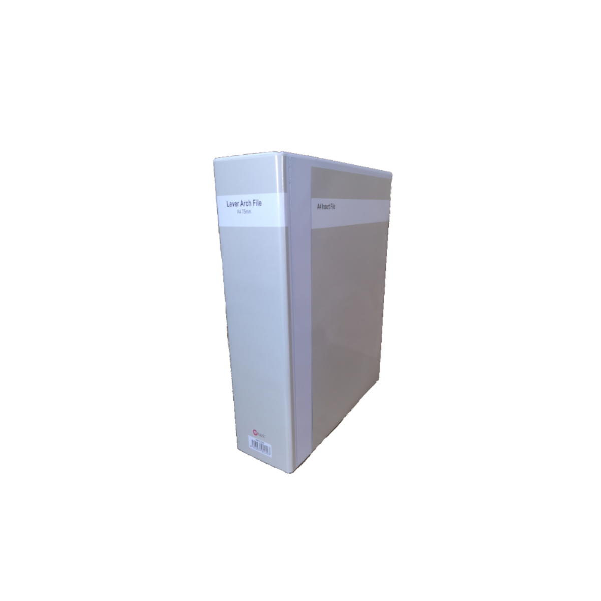 POP BAZIC A4 Laminated Arch File 75mm - White