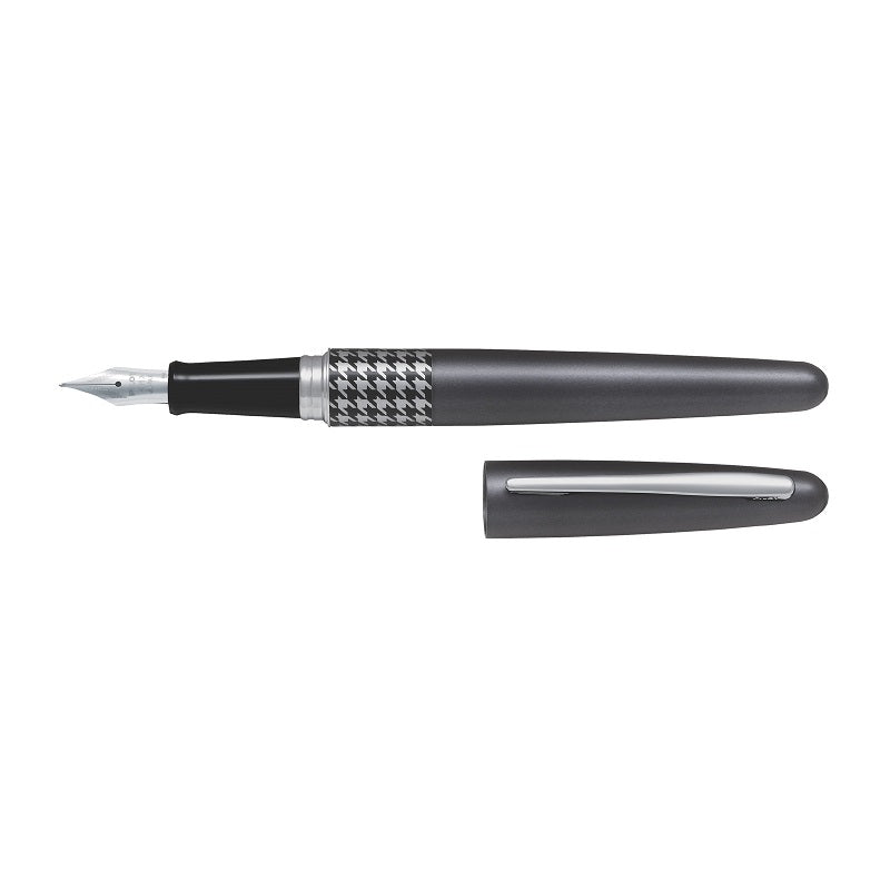 PILOT MR3 SERIES FOUNTAIN PEN, MEDIUM NIB, HOUNDSTOOTH DESIGN