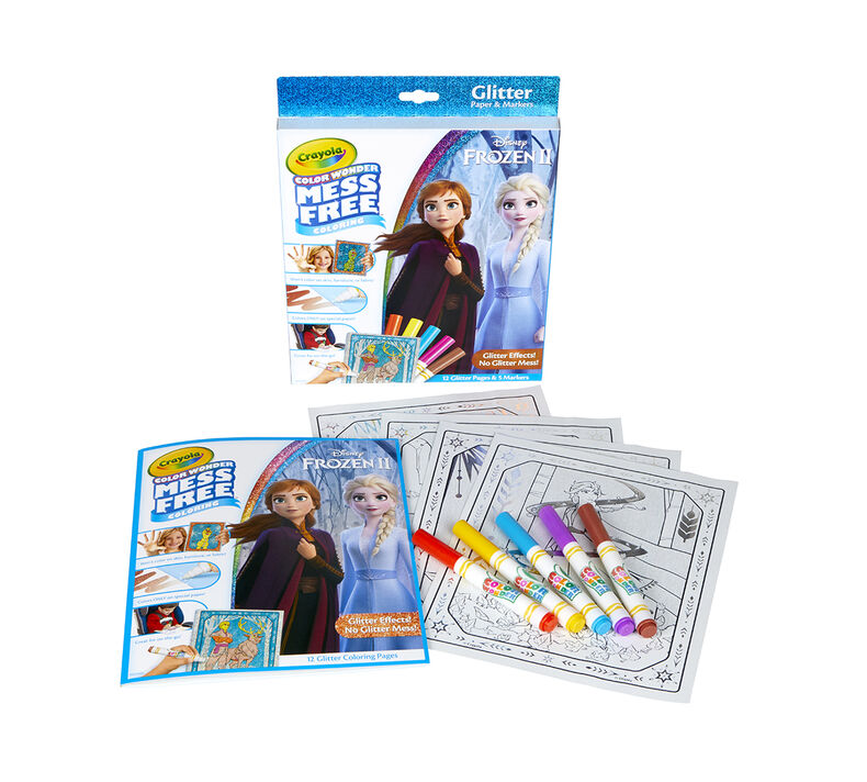 Crayola CW Mess Free Frozen 2 Glitter Set 752449