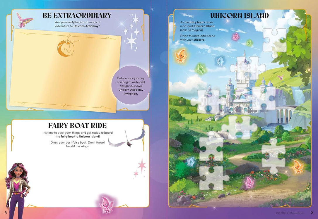 Unicorn Academy Sticker Activity Book (Paperback – Sticker Book)