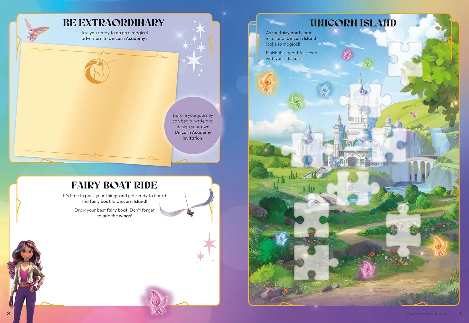 Unicorn Academy Sticker Activity Book (Paperback – Sticker Book)