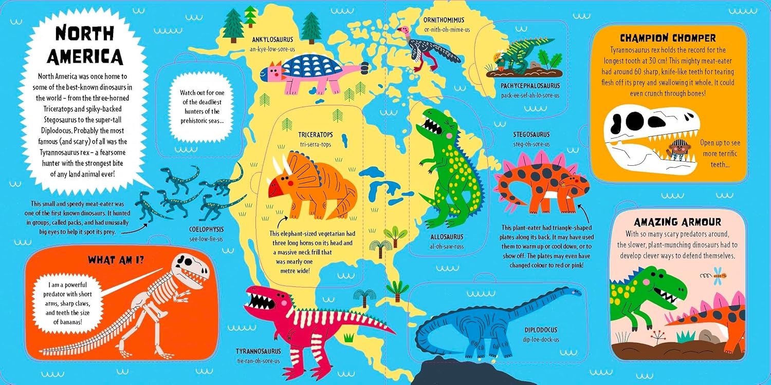 Lonely Planet Kids My First Lift-the-Flap Dinosaur Atlas: Contains Over 50 Flaps to Lift