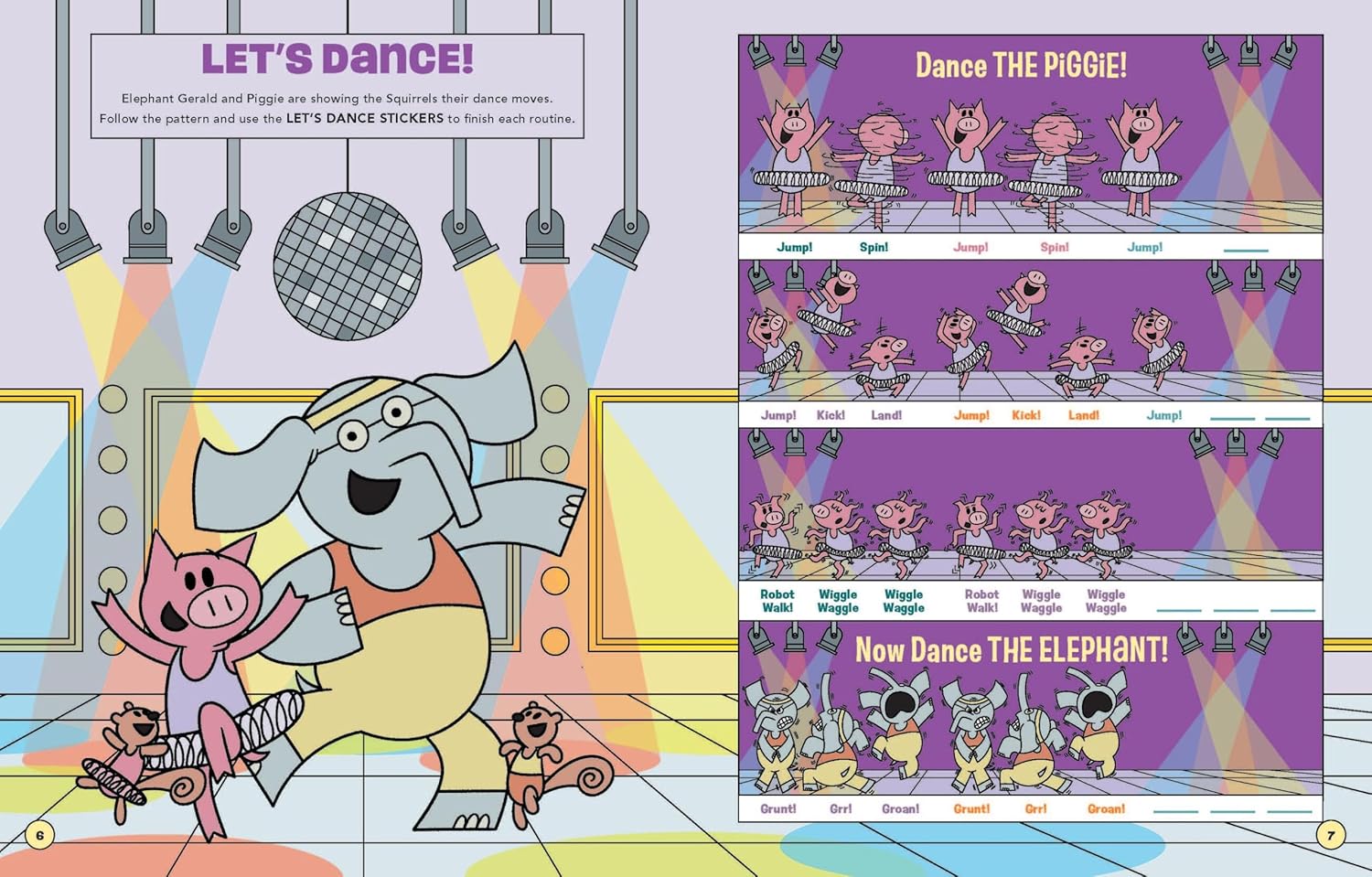 Elephant & Piggie: Let's Sticker! (Paperback)