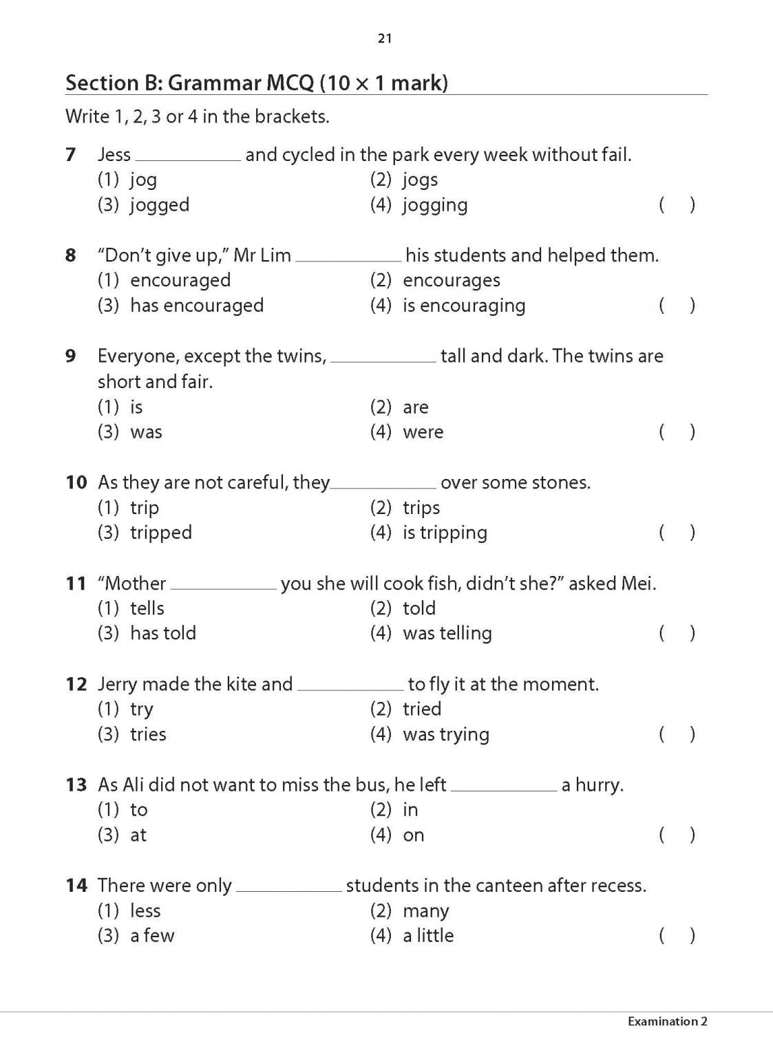 Primary 4 English Practice Papers Second Edition