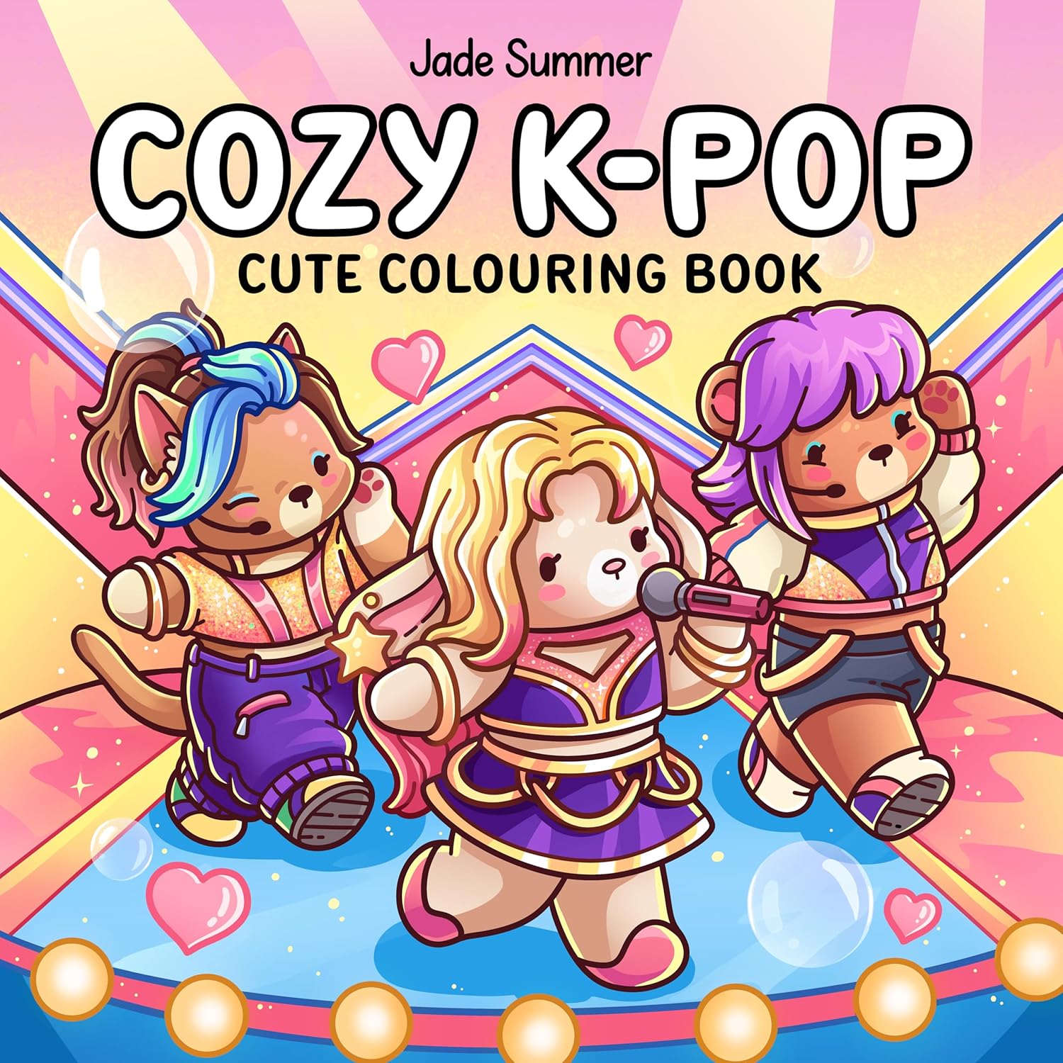 Cozy K-Pop: Cute Colouring Book (Jade Summer) Paperback