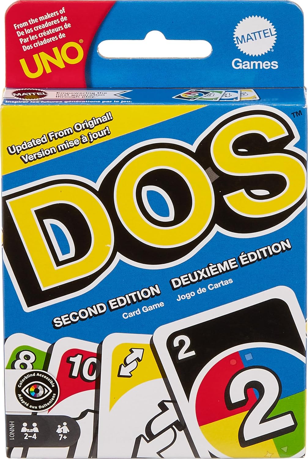 MATTEL UNO DOS SECOND EDITION CARD GAME