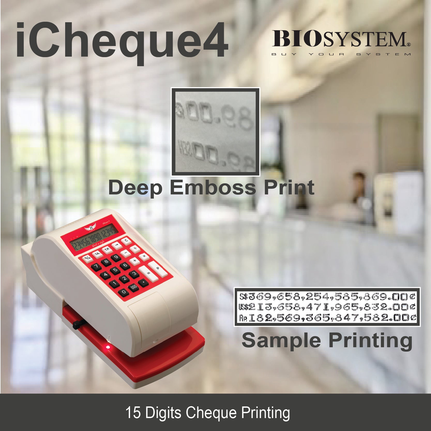Biosystem Cheque Writer Icheque 4