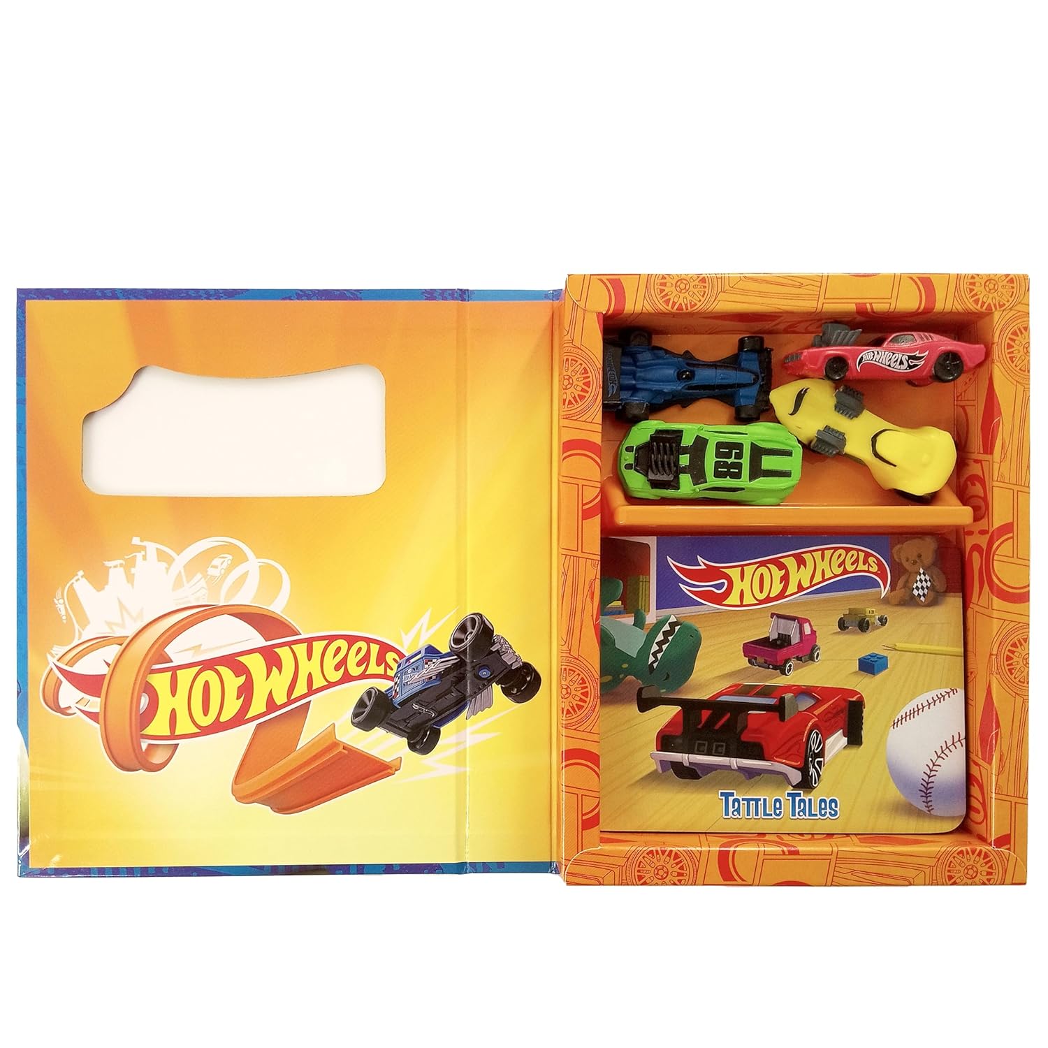 Hot Wheels Tattle Tales - Activity Books For Kids (12-Page Storybook, 4 Figurines) Board book – Picture Book