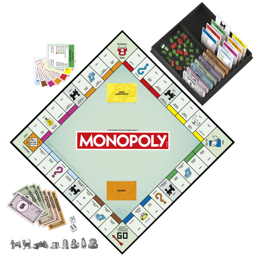 HASBRO MONOPOLY THE CLASSIC BOARD GAME UK VERSION