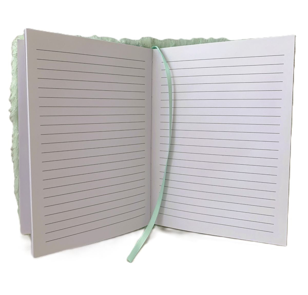 LOOM Plush A5 Notebook – Green, 80 Sheets