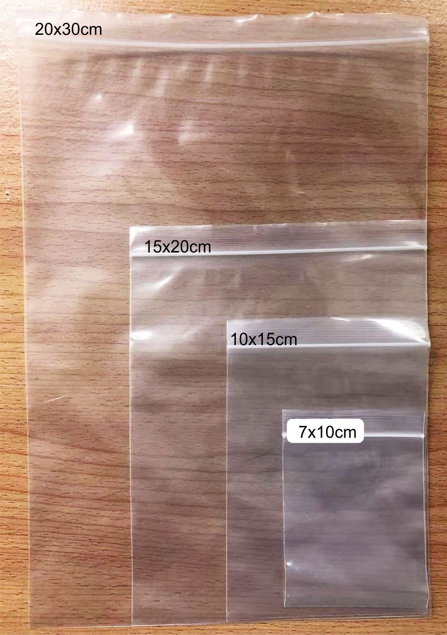 Shukujo Zipped Plastic Bag 100's ZB0710