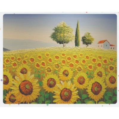 POPCORN GAMES AND PUZZLES 300 PIECE PUZZLE SUNFLOWER FIELD