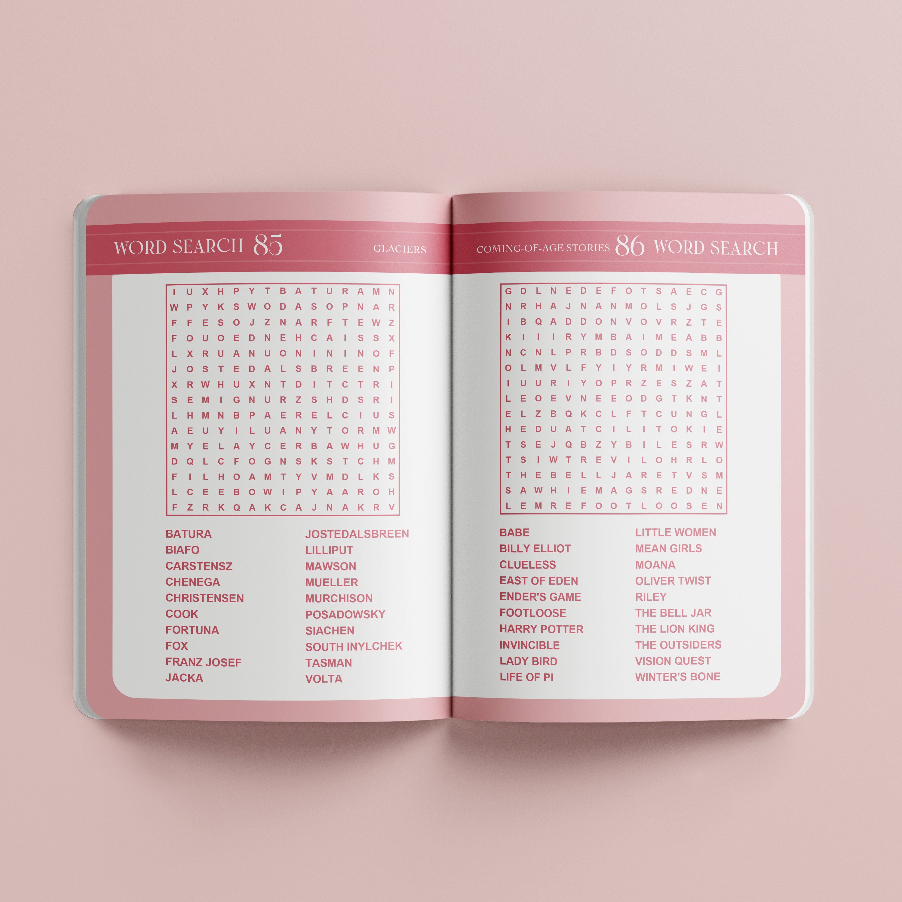 Faux Leather Puzzles Word Search