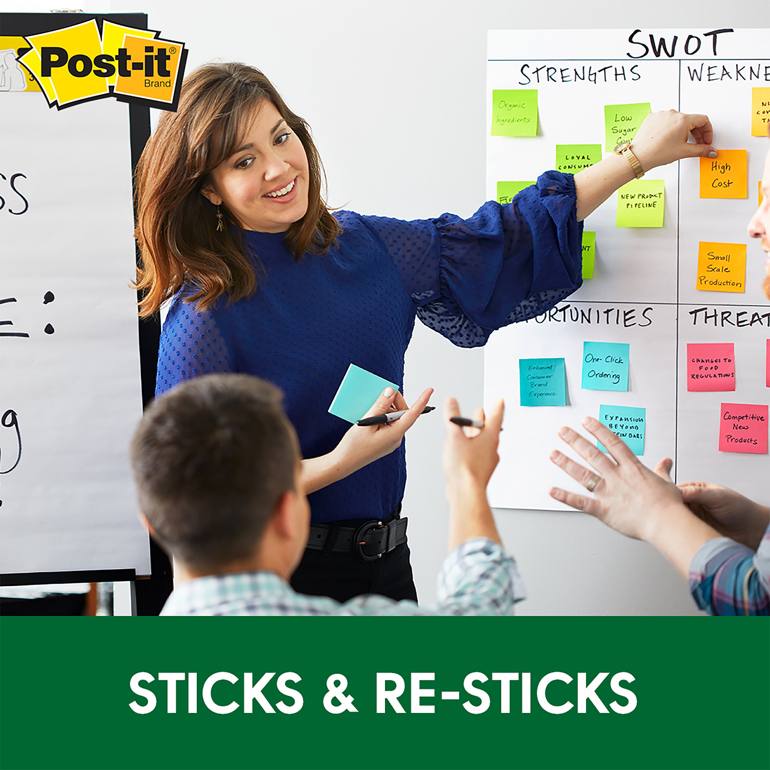 Post-it® 654-5SST Super Sticky Recycled Notes, 3x3"