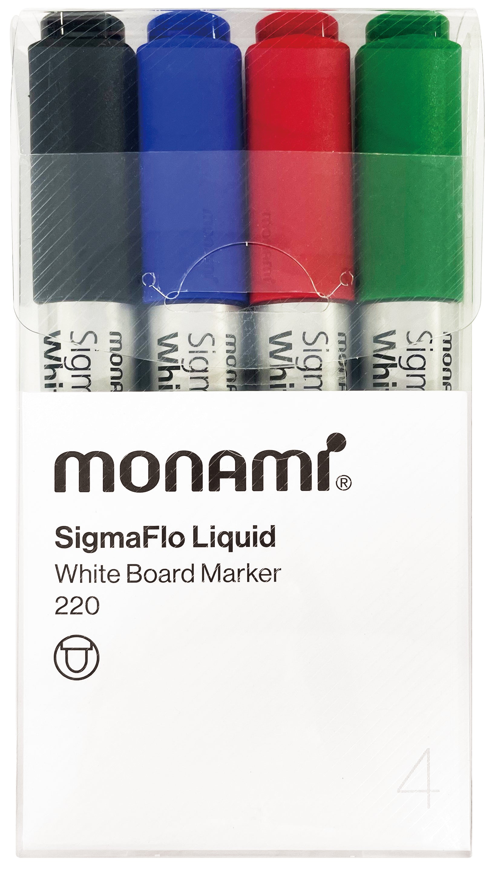 Monami SigmaFlo White Board Maker BUL 220  4C SET