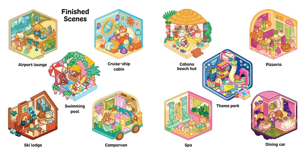 Sticker Rooms: Holiday Cuties (Paperback)