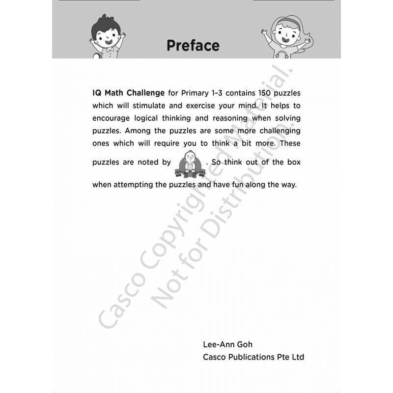 Primary 1-3 IQ Math Challenge