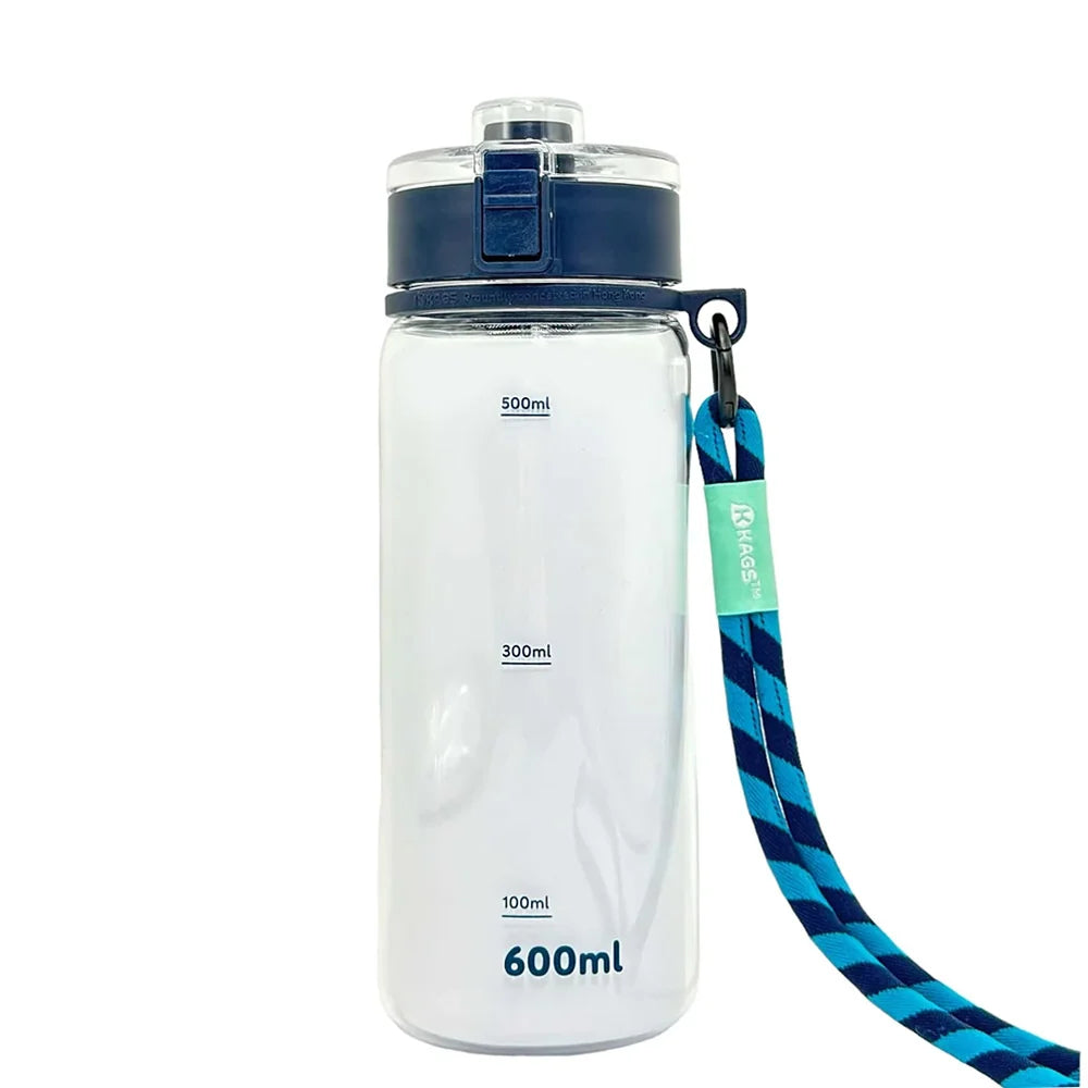 KAGS AQUARECHARGE SERIES TRITAN 600ML WATER BOTTLE BLUE