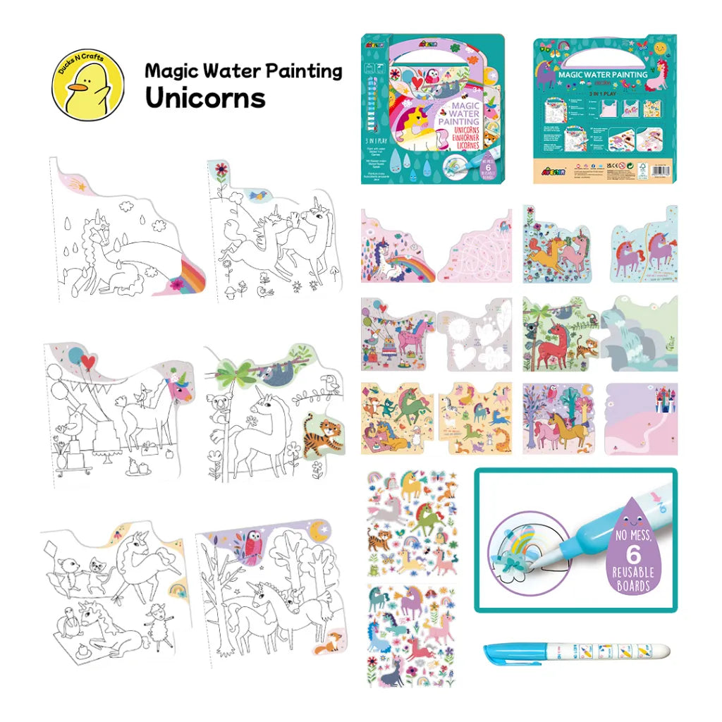 AVENIR MAGIC WATER PAINTING UNICORNS